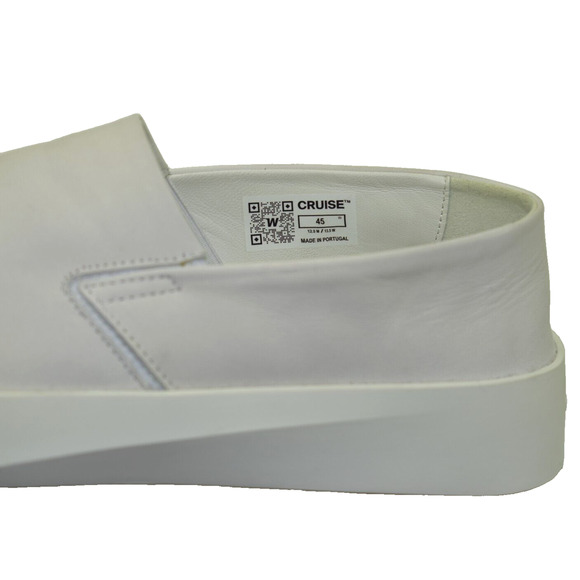 C0 NEW WOLF & SHEPHERD Cruise White Leather Sneaker Loafers US 12 EU 45 $229 - Picture 6 of 6